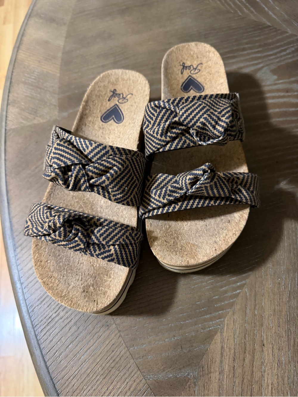 Reef Women's Patterned Brown Slide Sandals